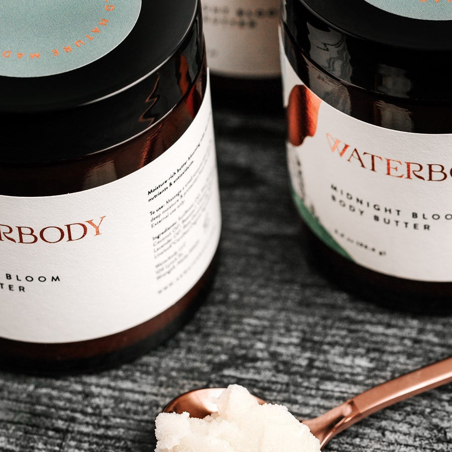 How We Make Our Midnight Bloom Body Butter Waterbody